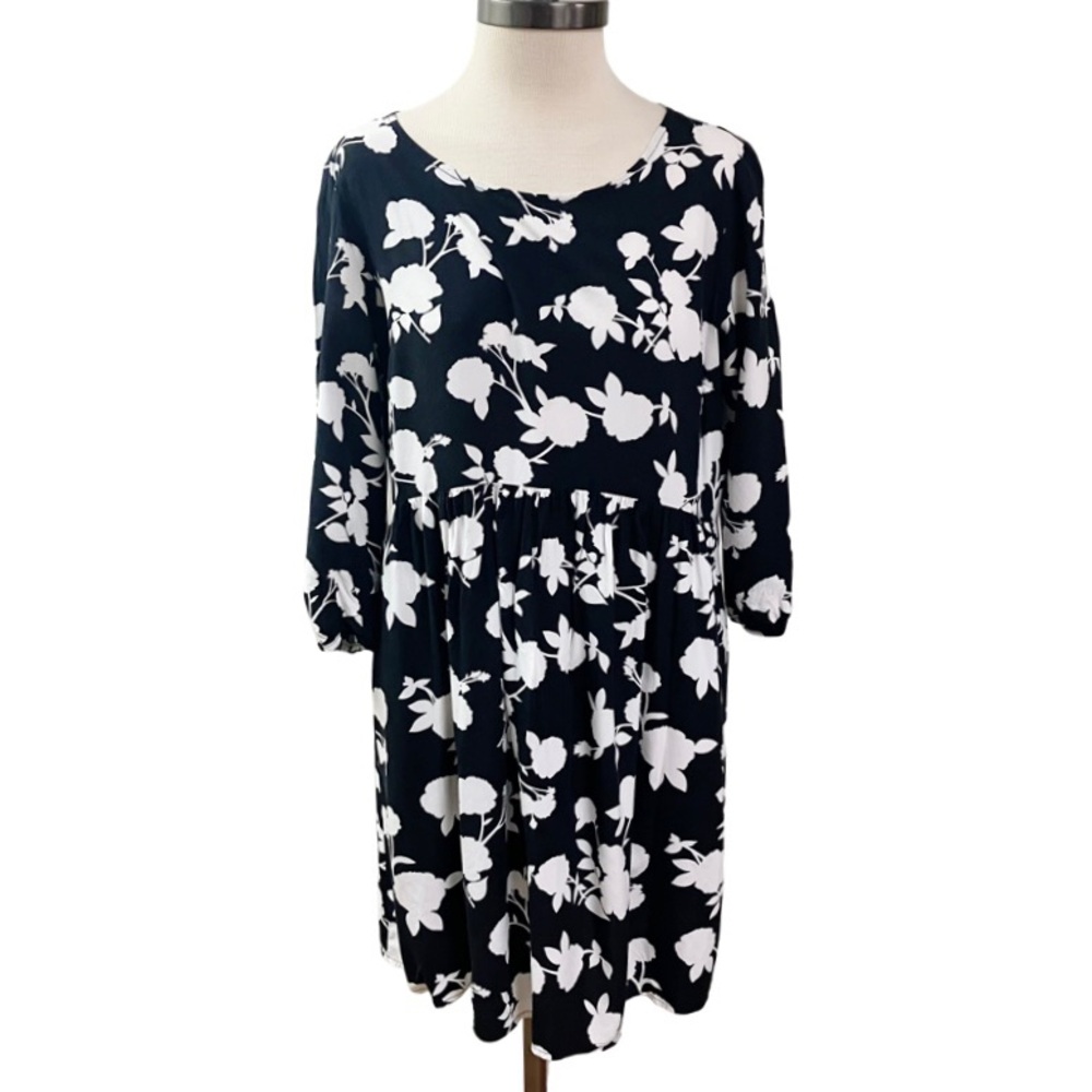 Babydoll Floral Empire Waist Dress Womens Old Navy Medium Boho Cottagecore